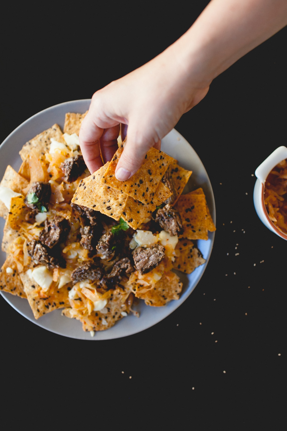 sriracha chips are a game changer for game day nachos! get the recipe on coco kelley
