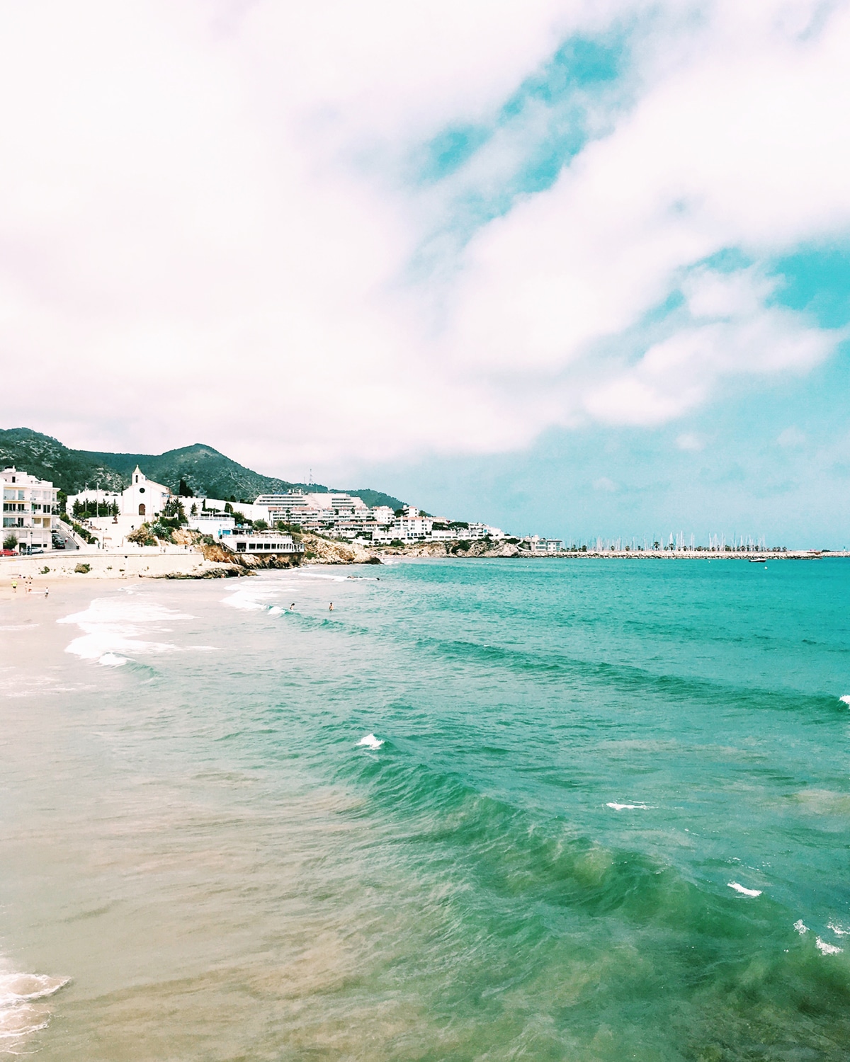 the stunning beaches in sitges | spain travel guide on coco kelley