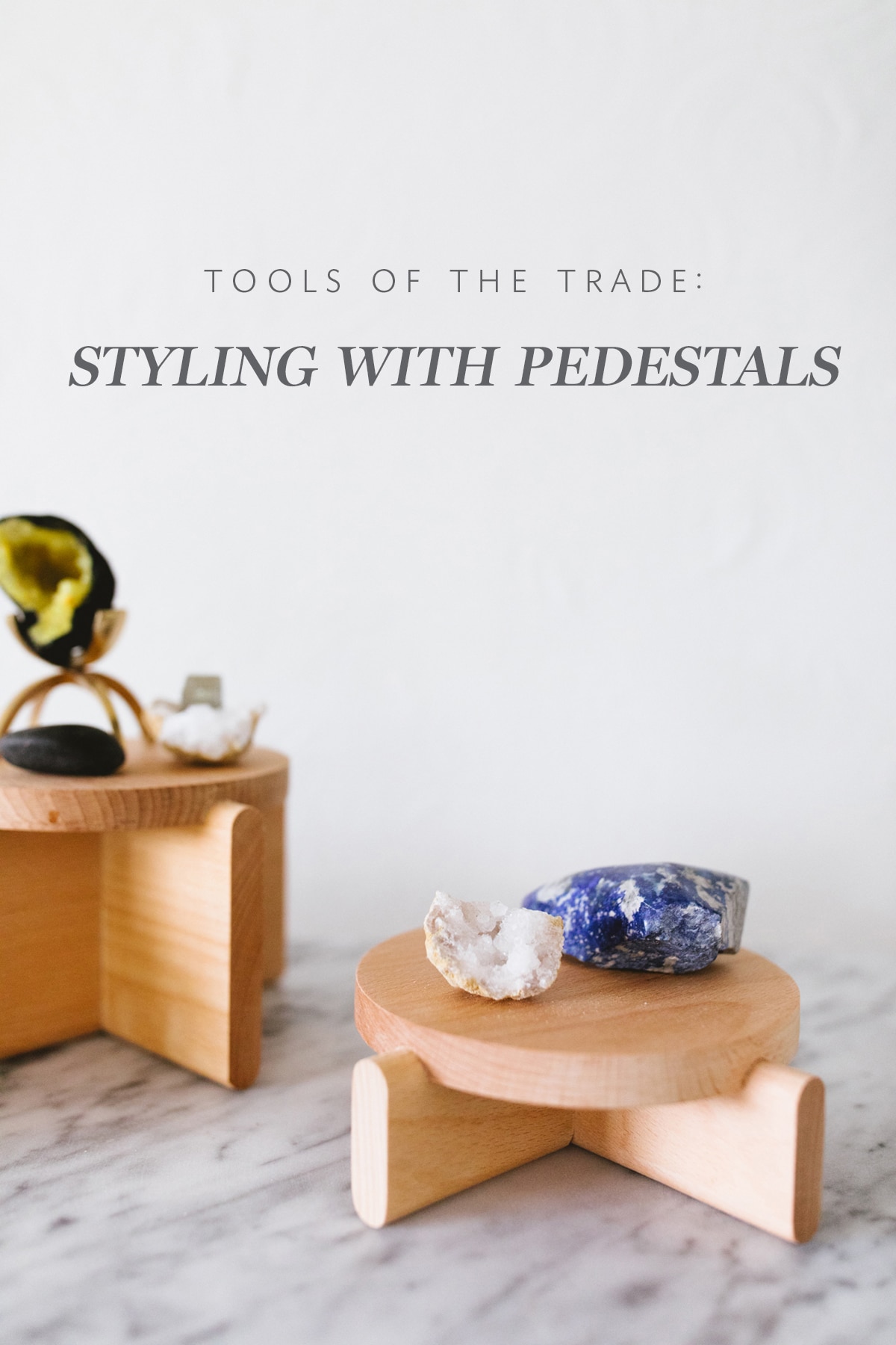 styling with pedestals - coco kelley