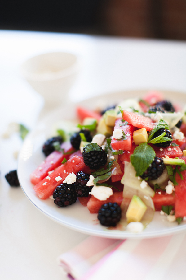 summer watermelon salad recipe // coco+kelley