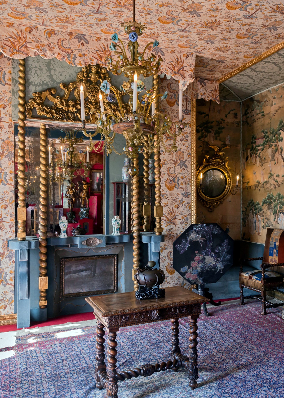 tapestry walls and eclectic decor at victor hugo's house in guernsey hauteville house