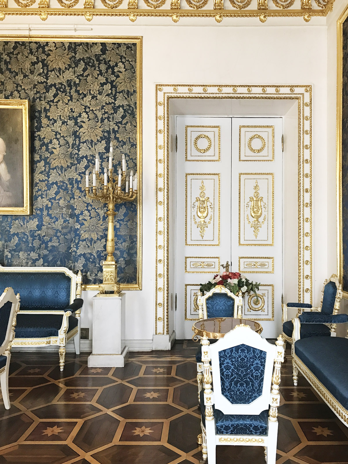the blue room at Yusupov Palace | travel guide to the museums and palaces of st. petersburg on coco kelley