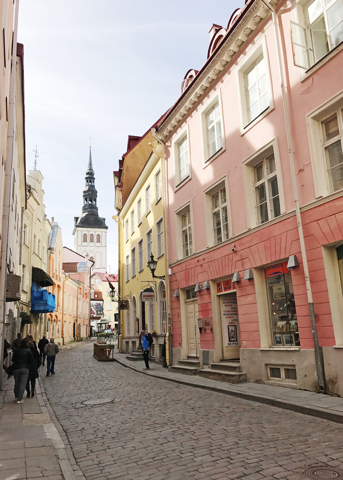 candy colored pastel streets of Tallinn, Estonia | visual travel diary on coco kelley