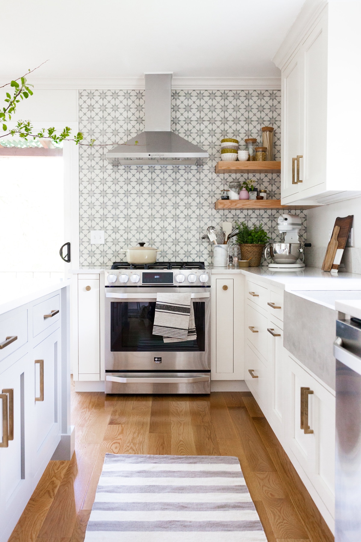 the coco kelley kitchen remodel reveal | white light open modern farmhouse kitchen
