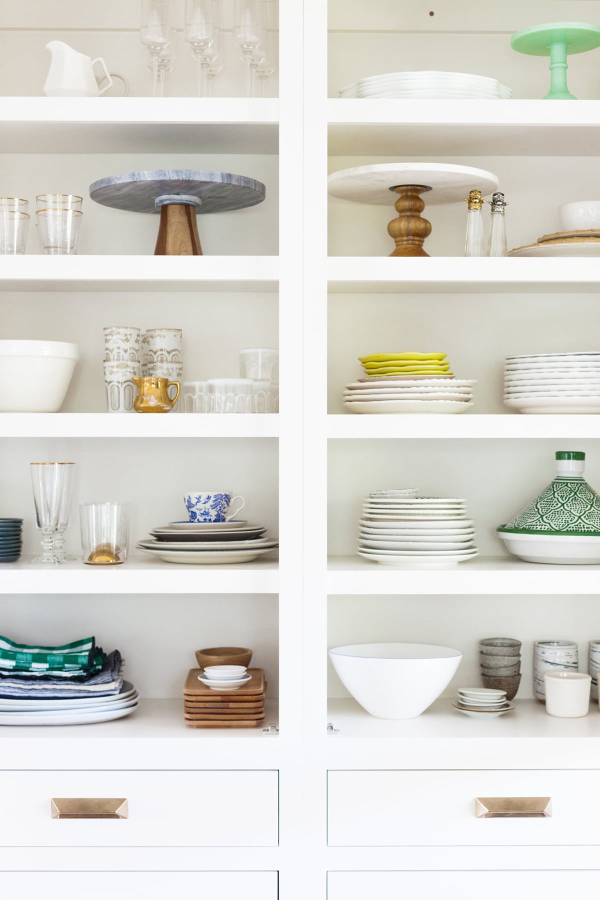 the coco kelley kitchen remodel reveal | my prop collection in our classic built-in cabinets