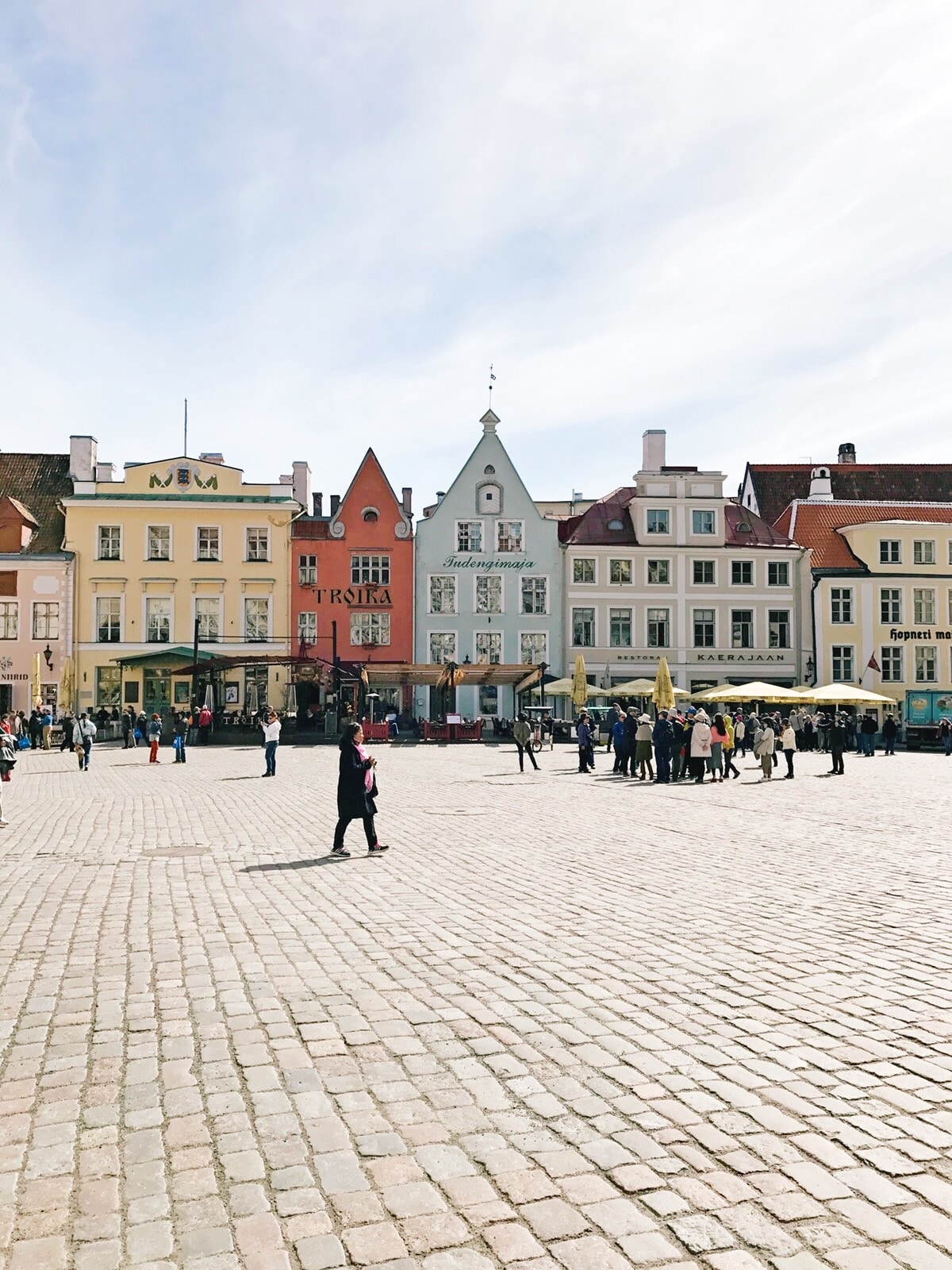 the main square of the uber charming Tallinn, Estonia | travel diary on coco kelley