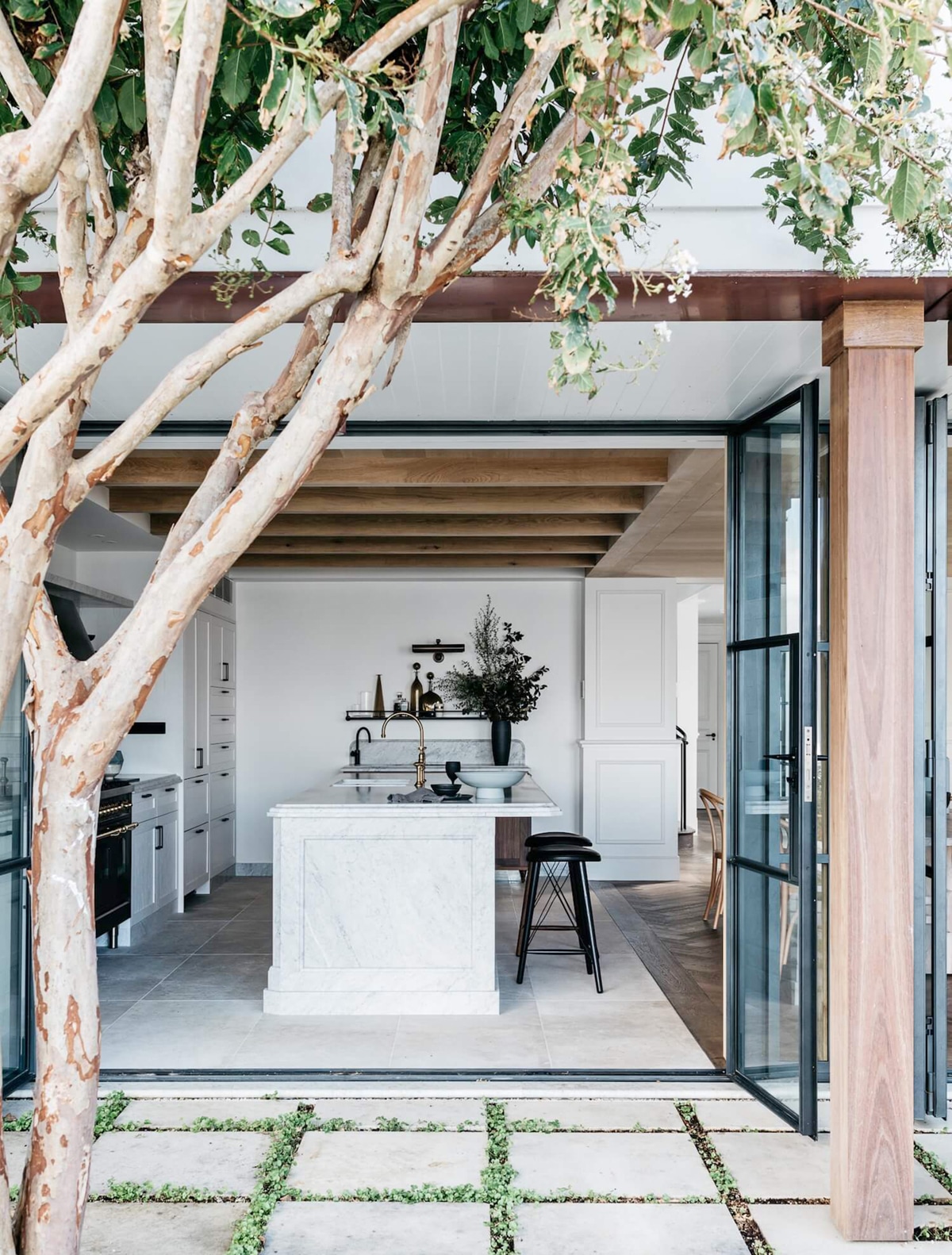 the most gorgeous indoor outdoor kitchen | room of the week coco kelley