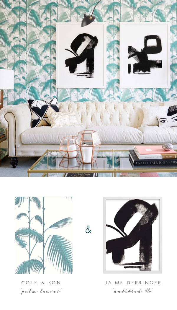 wallpaper and art pairings | this 'n that matchups on coco kelley