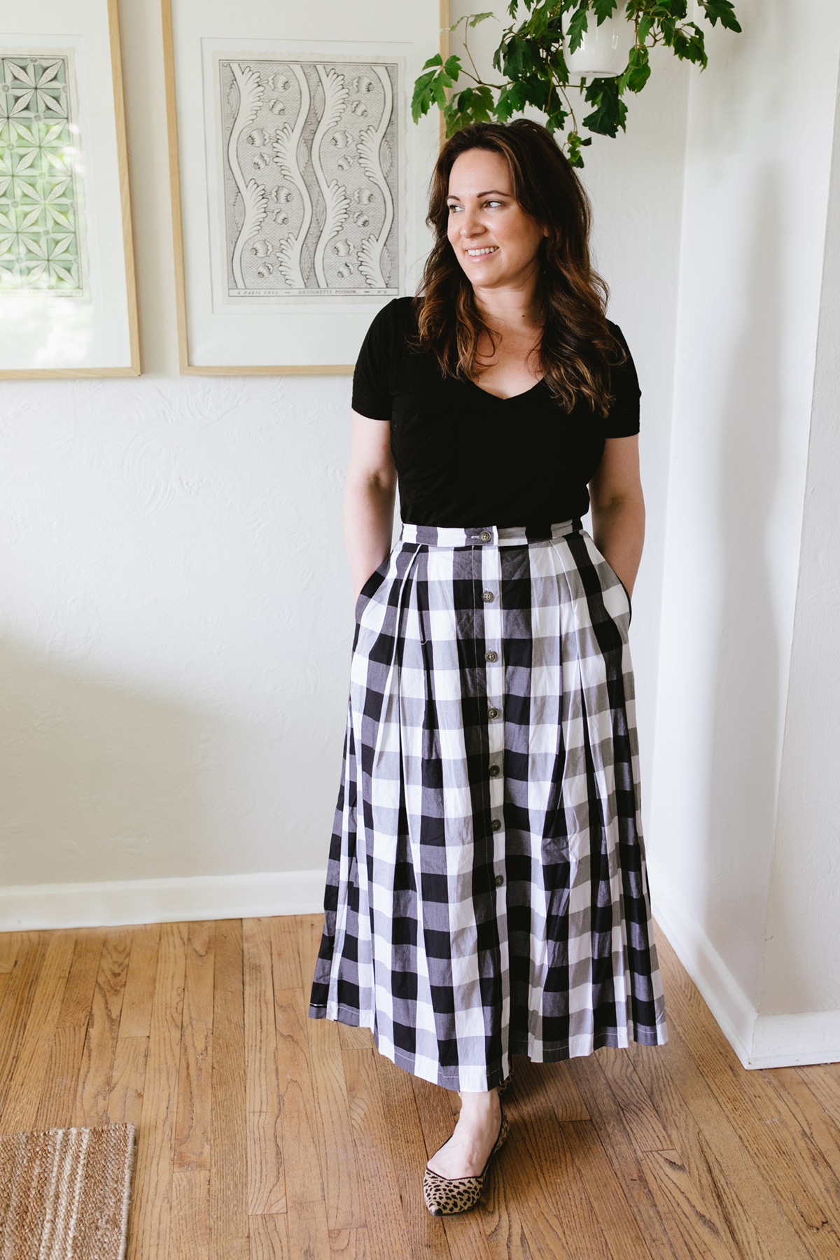 three new favorite pieces from target for summer | black and white gingham skirt