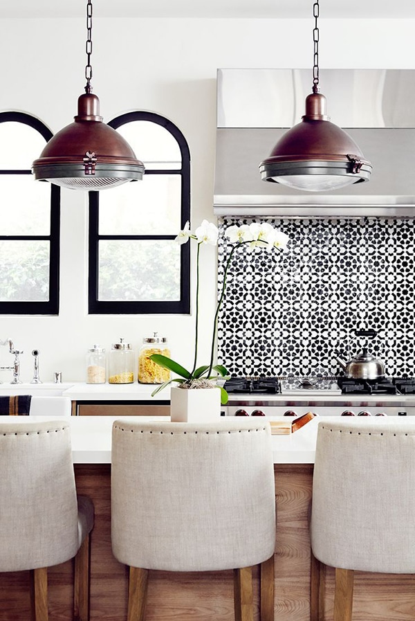 a classic kitchen with transitional details | via coco kelley