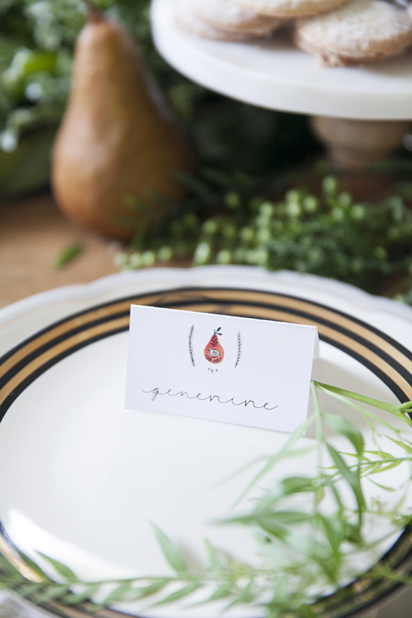 twelve days of christmas holiday tabletop setting by coco+kelley
