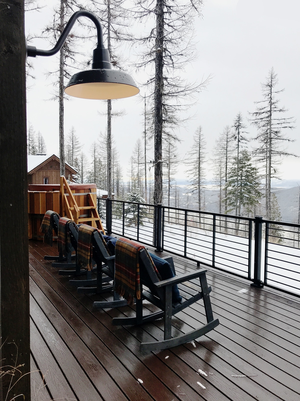 view from the HGTV Dream House deck in Whitefish Montana | coco kelley