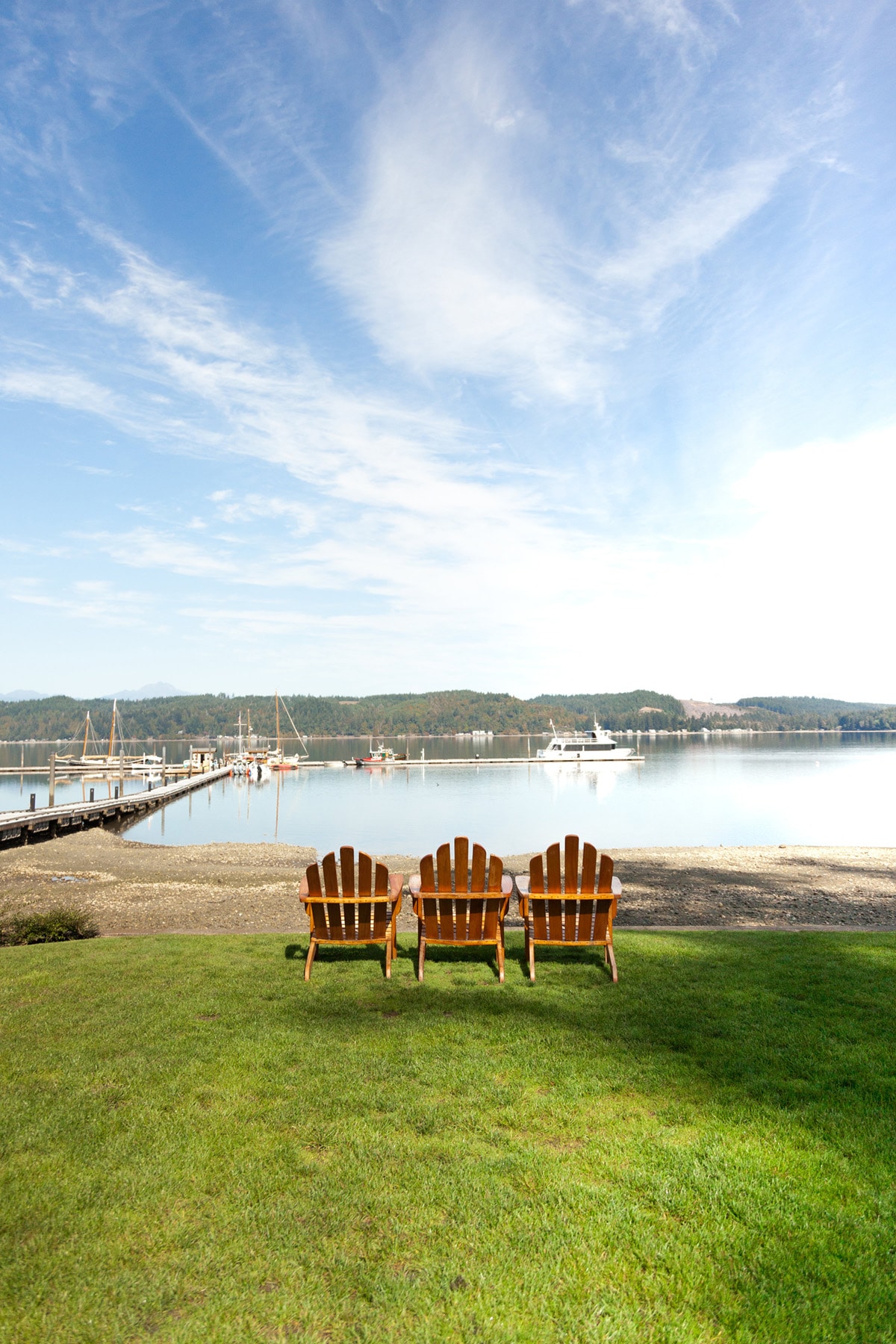 view from the grounds at Alderbrook Resort in Hood Canal WA | via coco kelley