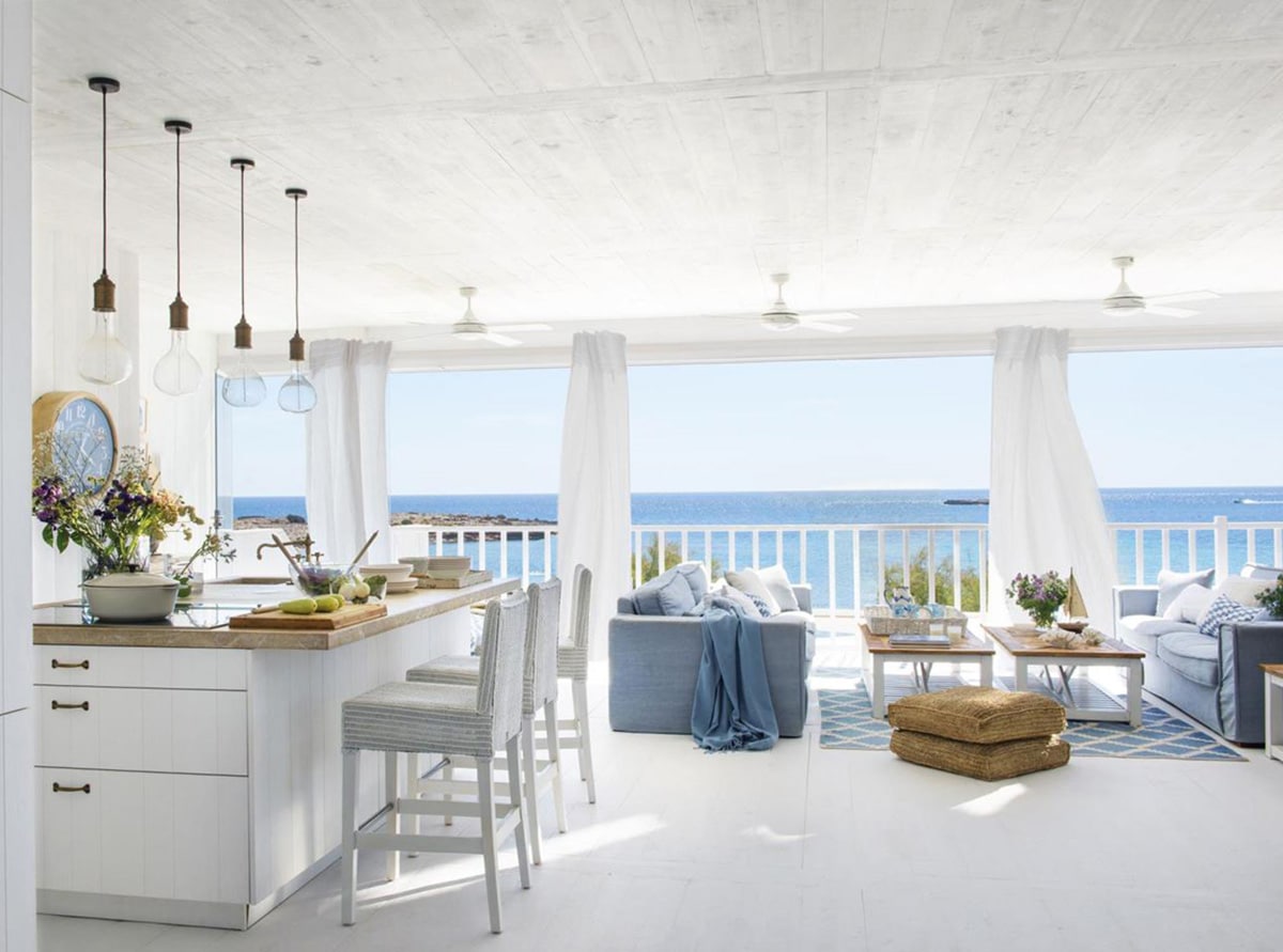 water views from this idyllic beach house in Mallorca | home tour on coco kelley