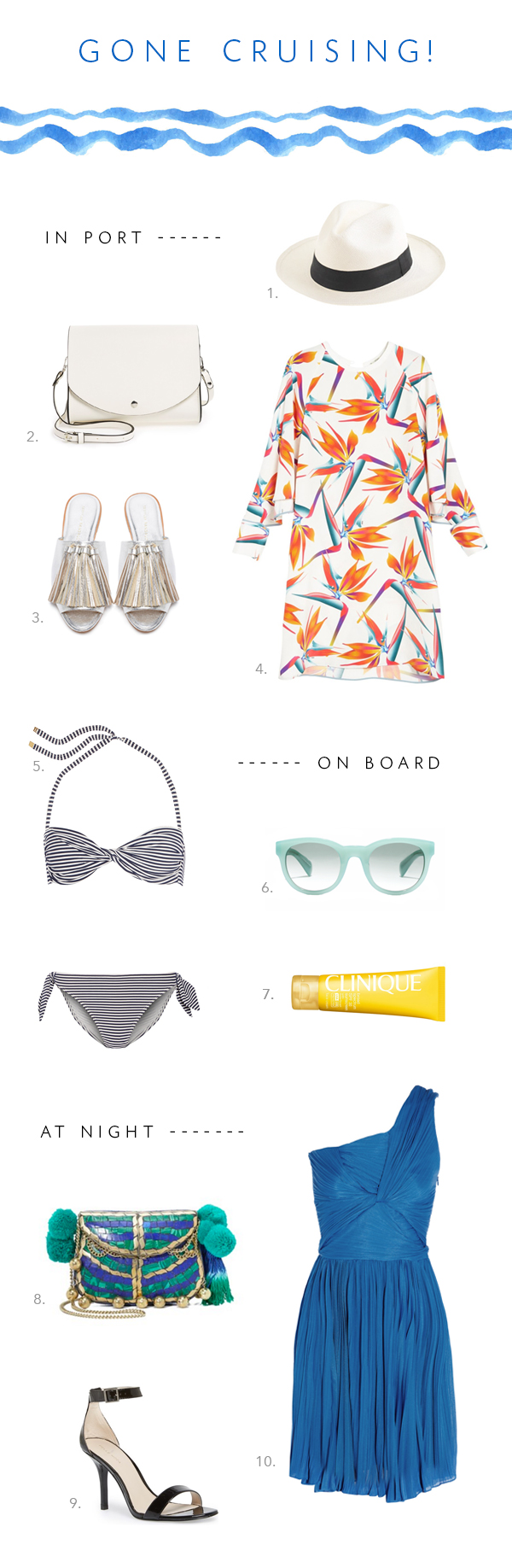what to pack on a mediterranean cruise | via coco kelley