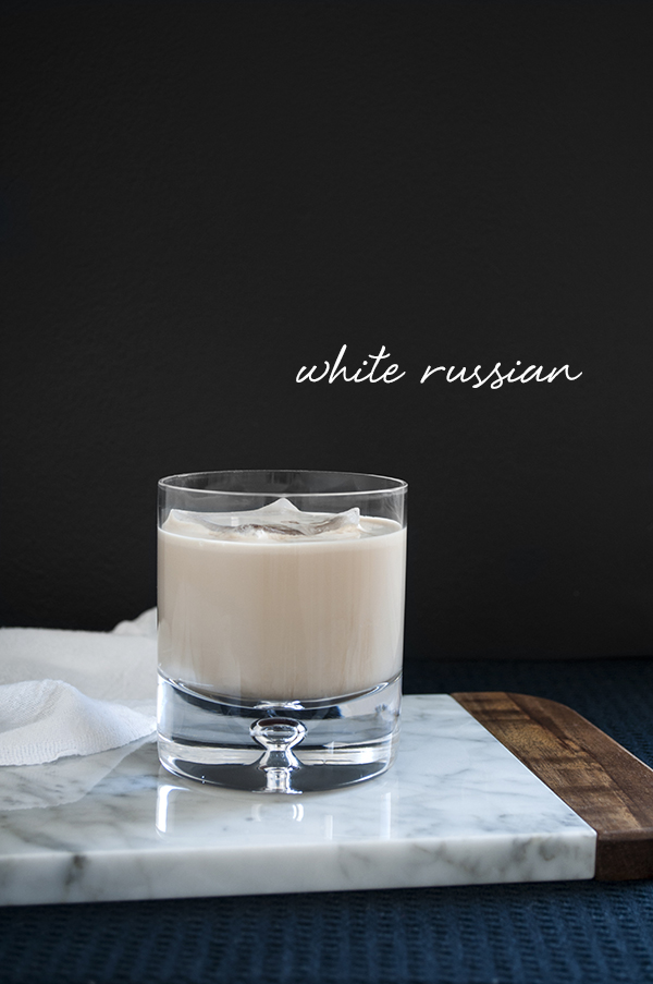 a roundup of classic cocktail recipes and glassware on coco+kelley | the white russian