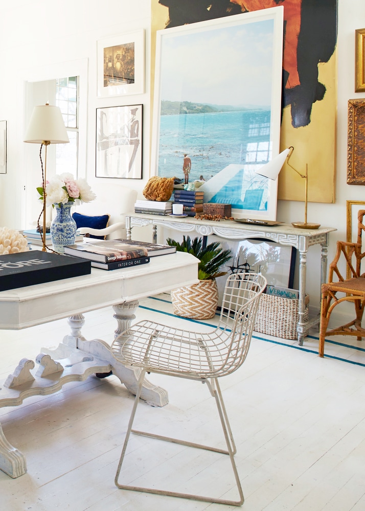 classic blue and white apartment by william mclure via coco kelley