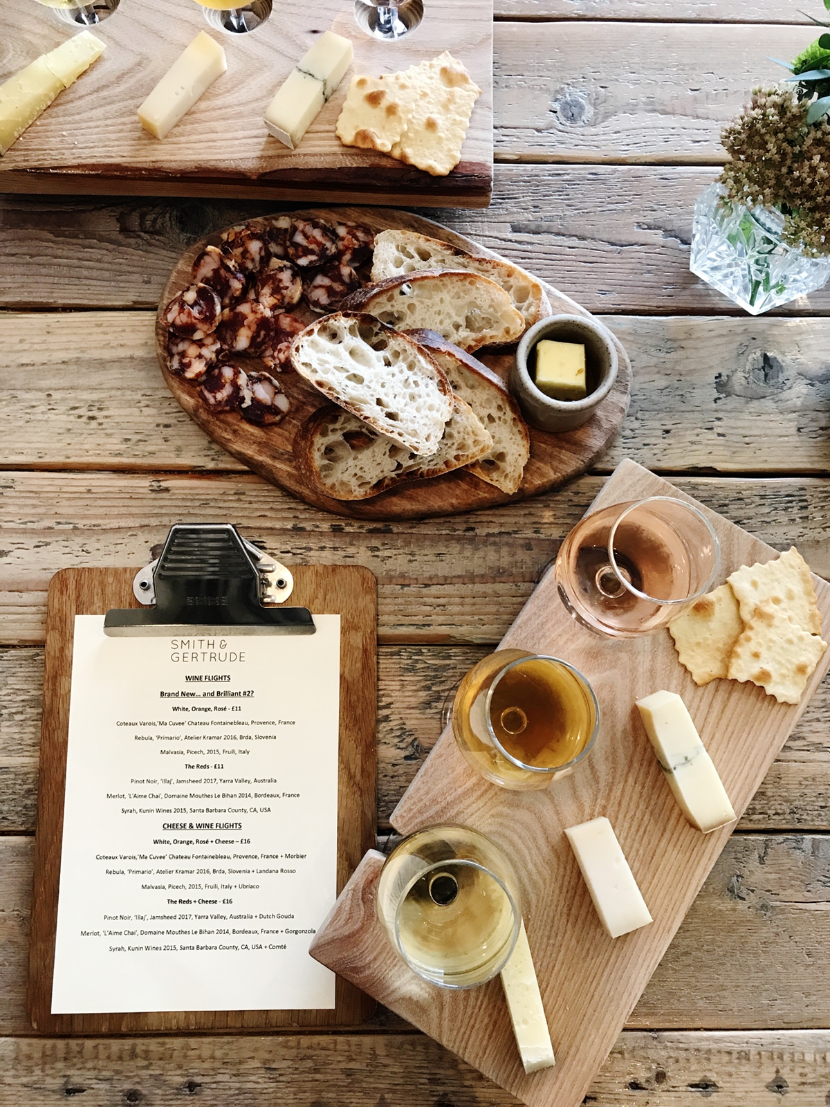 wine tasting and snacks at smith and gertrude | edinburgh city guide on coco kelley